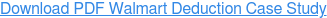 Download PDF Walmart Deduction Case Study