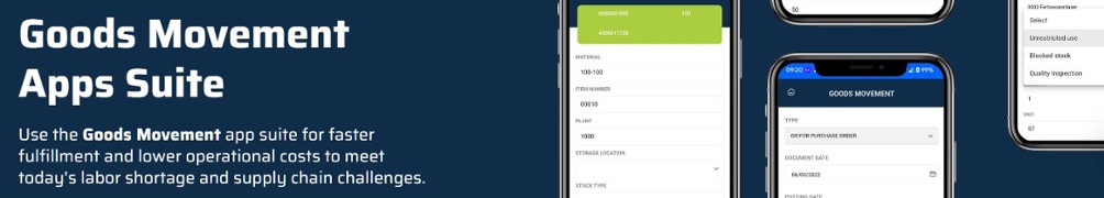 Goods movement application suite