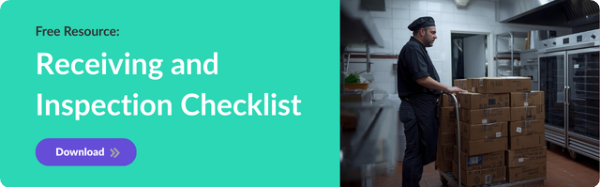 Receiving and Inspection Checklist