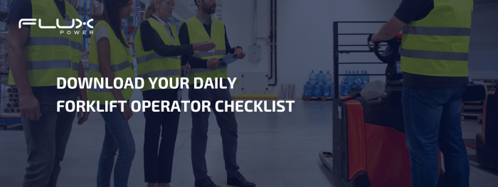 Forklift Operator Checklist