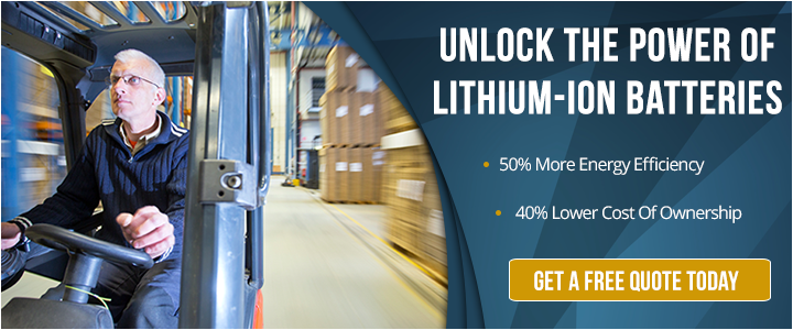 Lithium-ion batteries for forklifts