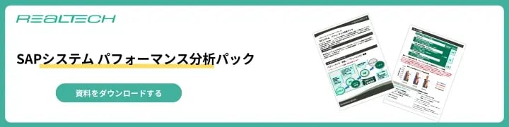SAPシステム パフォーマンス分析パック