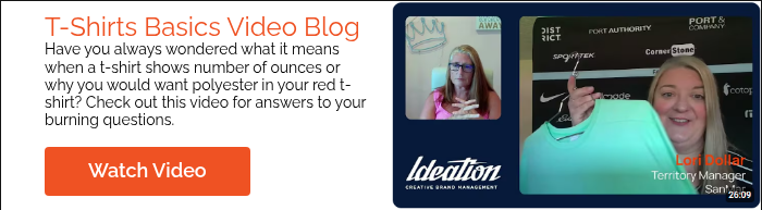 T-Shirts Basics Video Blog Have you always wondered what it means when a t-shirt shows number of ounces or why you would want polyester in your red t-shirt? Check out this video for answers to your burning questions.  