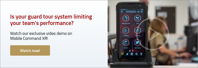 Is your guard tour system limiting your team's performance? Watch our exclusive video demo on&nbsp; &nbsp; &nbsp; &nbsp; &nbsp; &nbsp; &nbsp; Mobile Command XR!&nbsp; &nbsp;