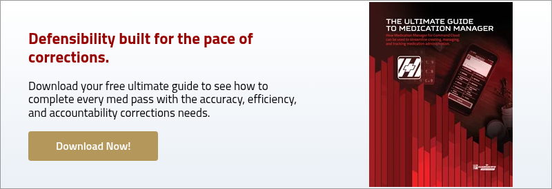 Defensibility built for the pace of corrections.&nbsp; &nbsp; Download your free ultimate guide to see&nbsp;how to complete every med pass with the accuracy, efficiency, and compliance your agency needs.&nbsp; &nbsp;