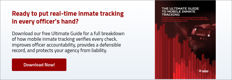 Ready to put real-time inmate tracking in every officer's hand? &nbsp; Download our free Ultimate Guide for a full breakdown of how mobile&nbsp;inmate tracking verifies every check, improves officer accountability, provides&nbsp;a defensible record, and protects your agency from liability.&nbsp; &nbsp;