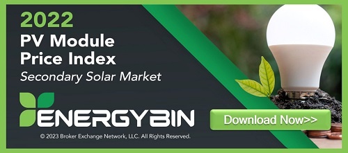 Download the 2022 PV Module Price Index - Secondary Solar Market presented by EnergyBin