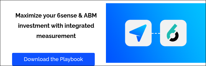   Maximize your 6sense & ABM investment with integrated measurement    