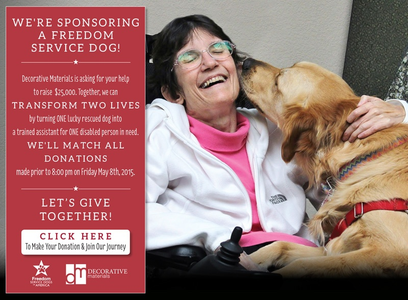 Decorative Materials | Freedom Service Dogs