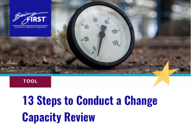 Click here for tool: 13 Steps to Conduct a Change Capacity Review