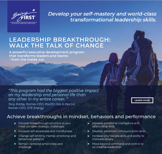 Leadership Breakthrough: Walk the Talk of Change