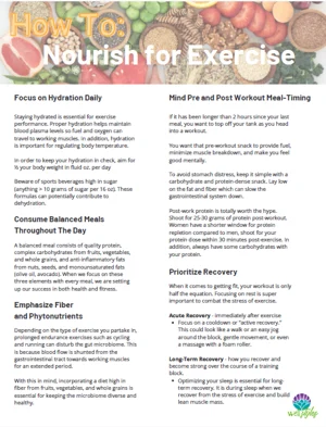 How to Nourish for Exercise Image