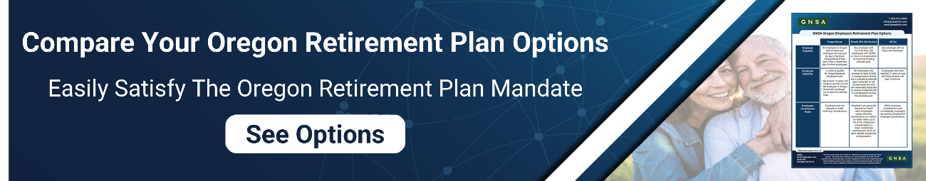 Oregon Retirement Plan Mandate Options