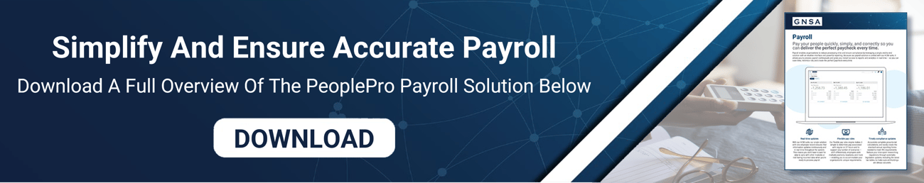 Payroll Product Profile