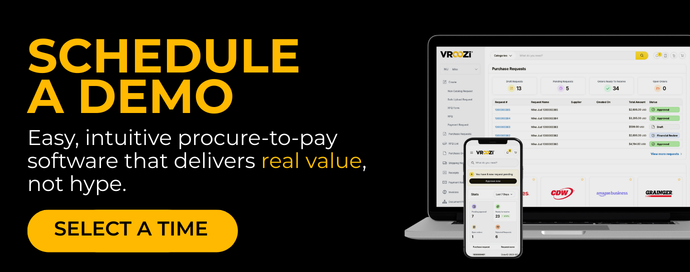 Schedule a demo of Vroozi Procure-to-Pay software