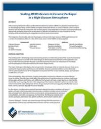 high vacuum mems, mems, mems packaging