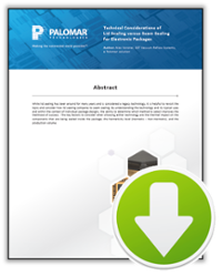 Technical Considerations of Lid Sealing versus Seam Sealing for Electronic Packages