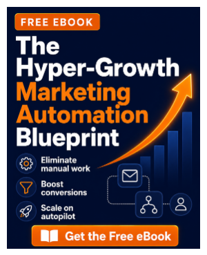 Hyper growth marketing automation ebook cover