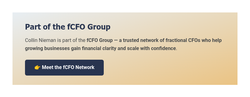 Part of the fCFO Group