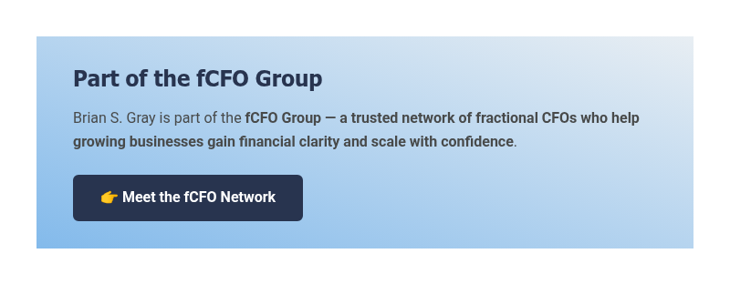 Part of the fCFO Group