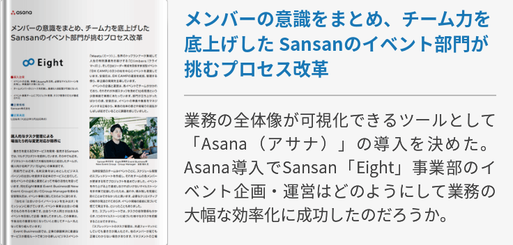 メンバーの意識をまとめ、チーム力を底上げした Sansanのイベント部門が挑むプロセス改革