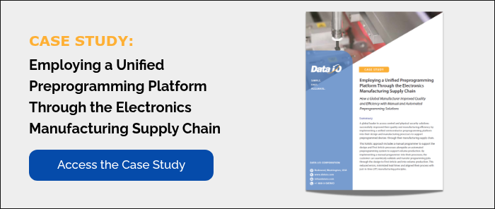CASE STUDY: Employing a Unified Preprogramming Platform Through the Electronics Manufacturing Supply Chain &nbsp;