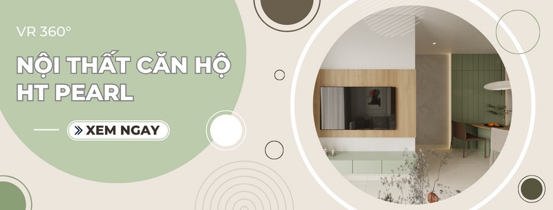 VR360 độ - thiết kế nội thất căn hộ 2 phòng ngủ HT Pearl Bình Dương