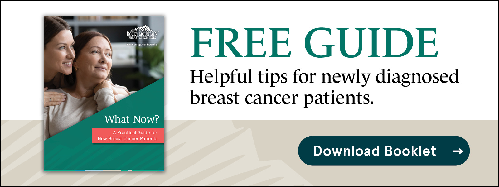 Descargue la guía gratuita para pacientes recién diagnosticadas de cáncer de mama