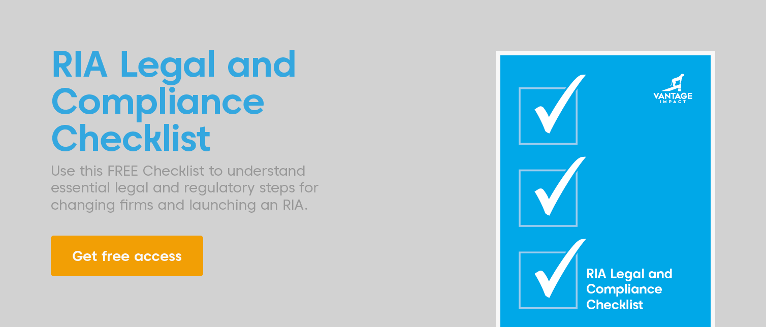 RIA legal & compliance checklist
