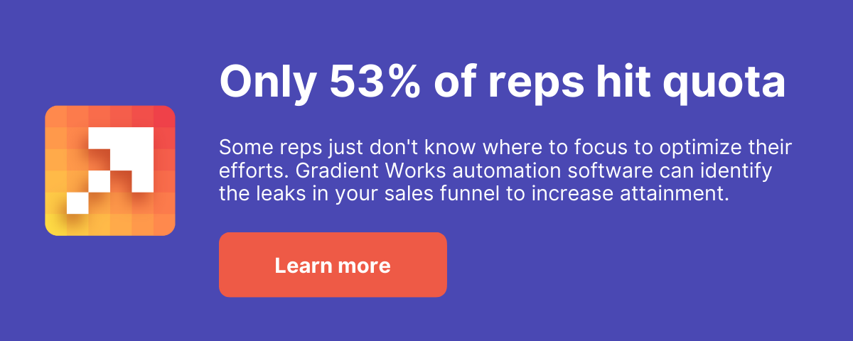 Quota Attainment Product