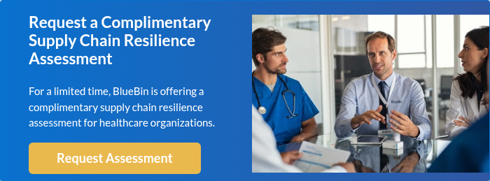Request a Complimentary Supply Chain Resilience Assessment &nbsp; For a limited time, BlueBin is offering a complimentary supply chain resilience assessment for healthcare organizations. &nbsp;
