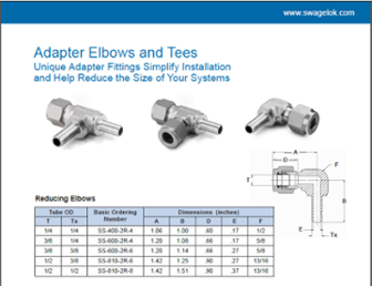 Adapter Elbows and Tees