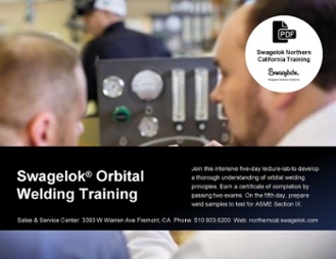 Swagelok Orbital Welding Training